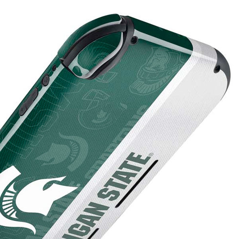Michigan State University Jersey Split Nintendo Switch Lite Skin